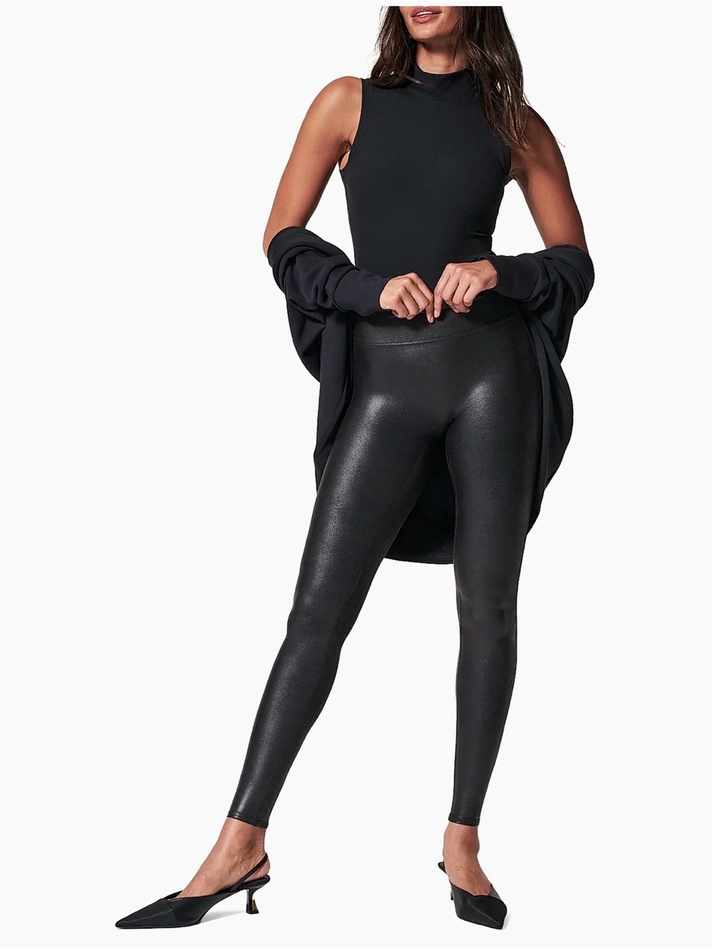 Spanx Faux Leather Black Legging